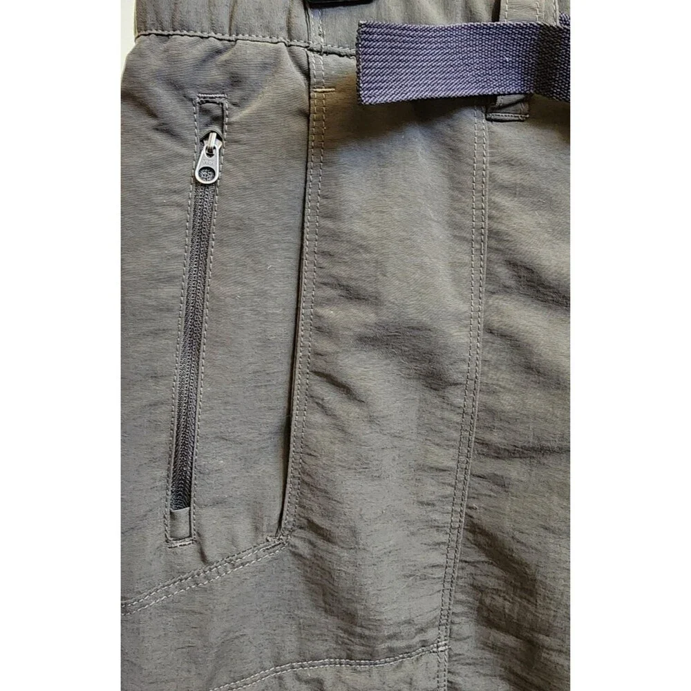 The North Face Convertible Cargo Pants Size XL Short Army Green Nylon
